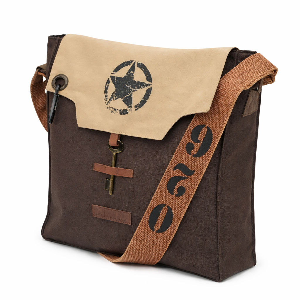 Brown Unisex Messenger Bag for Everyday Use 178